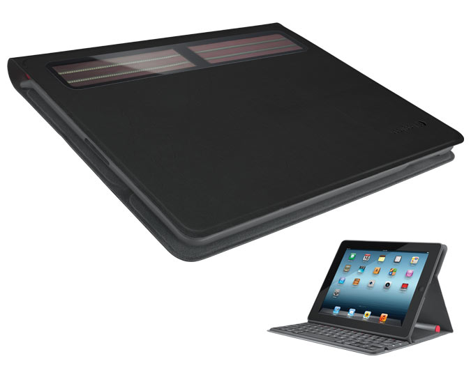 Refurb Logitech Solar Bluetooth Keyboard Folio Case With Built In Multi 