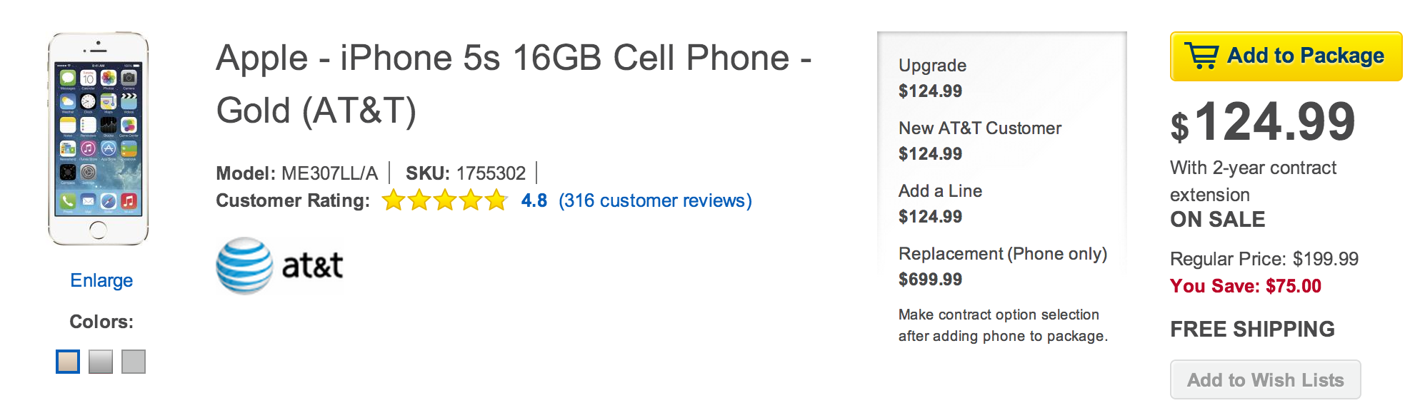 Best Buy offering iPhone 5s for 75 off all models on AT&T, Sprint and
