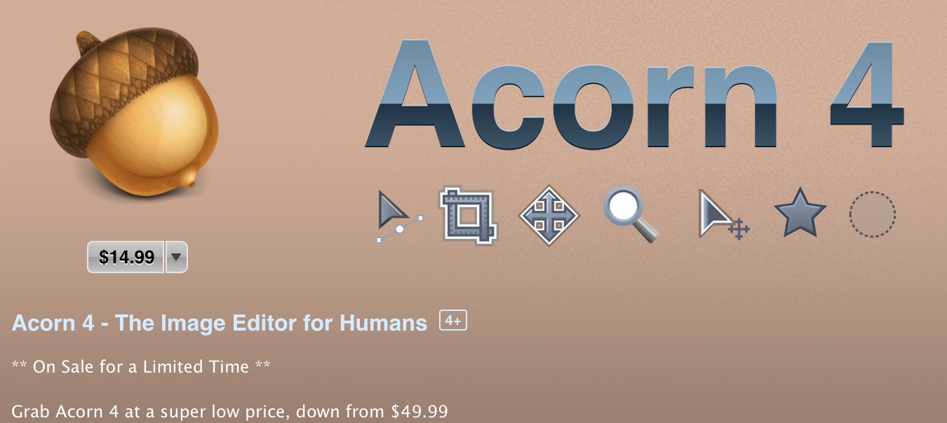 Acorn 4 - 'The Image Editor For Humans' For Mac $15 (Reg. $50)