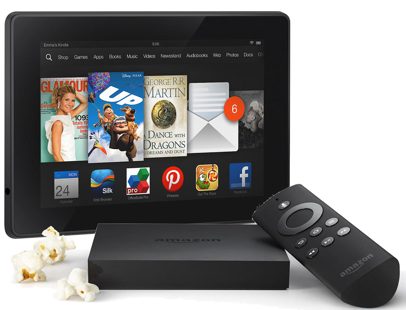 Amazon Fire TV and Kindle Fire HDX 7" 16GB Bundle $249 shipped (Reg. $328)