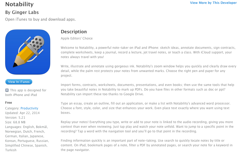 download notability for ipad free