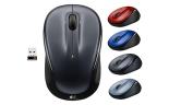 Logitech M325 2.4 GHz Wireless Portable Optical Mouse with Contoured Design and Hyper-Fast Scrolling (Choice 5 Colors)