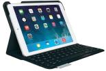 Logitech Ultrathin Bluetooth Keyboard Cover for Apple iPad Air with iOS Shortcut Keys, Powerful Magnetic Clips and Lightweight Aluminum Construction