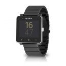 Sony SmartWatch 2 SW2 Waterproof Watch w: Stainless Steel Wristband - Black (Refurb)