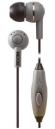 BOOM Spoken Leader In-Ear Headphones with 1 Button Mic (Gray) - 2 Pack