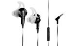 Bose MIE2 or MIE2i In-Ear Mobile Headset with Microphone, TriPort Acoustic Headphone Structure, StayHear Silicone Ear Tips and Protective Carrying Case