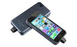 High-Capacity Magnetic 2800mAh Rechargeable Battery & Case for Apple iPhone 5:5S with Integrated Lightning Cable, LED Charging Indicators, All-Port Access and Ultra-Slim Design