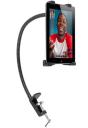 Adjustable Gooseneck Tablet PC Holder with 360-Degree Swivel, Adjustable Base Clamp, Padded Holder and Durable Construction