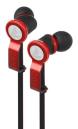 Beacon Audio Perseus Earbuds with In-Line Remote & Microphone for iPhone and Android (Red:Black)
