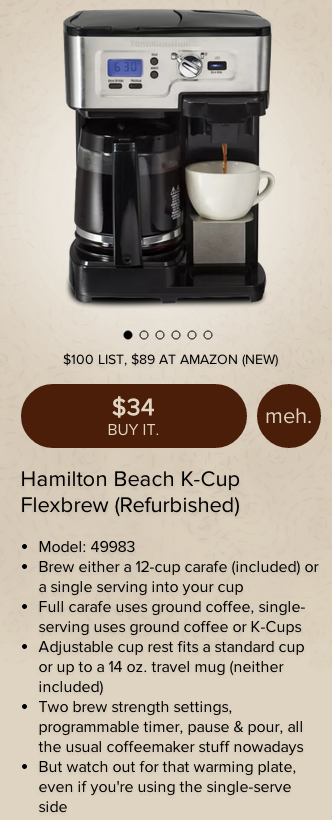 Hamilton Beach 2-Way FlexBrew Coffeemaker (49983A)-sale-Meh-02