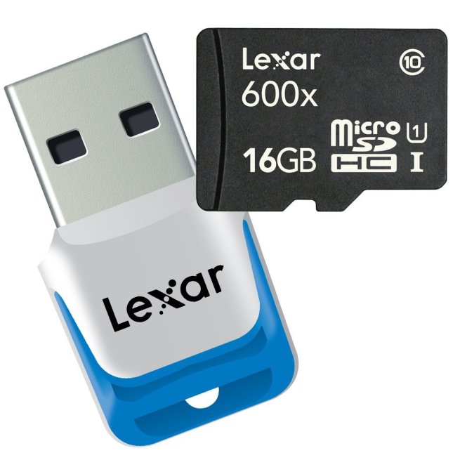 Lexar High-Performance microSDHC 600x 16GB UHS-I Mobile Flash Memory Card LSDMI16GBSBNA600R