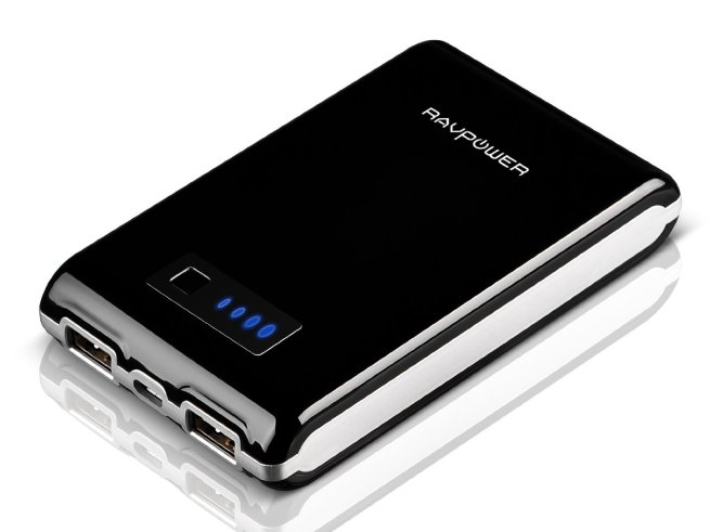 RAVPower Element 10400mAh External Battery USB Portable Charger (Dual USB Outputs, Ultra Compact Design), Travel Charger