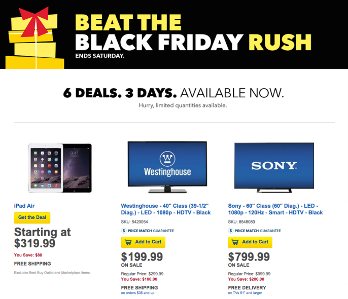 Best Buy 3-day sale: iPad Air $80 off, 16GB WiFi model starts at $320