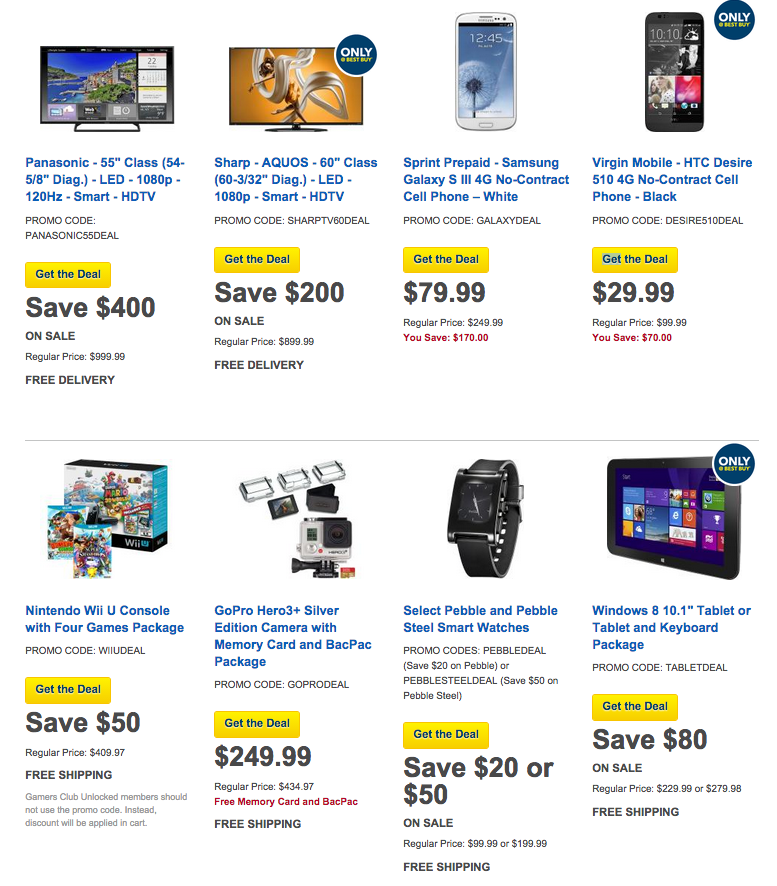 Best Buy Black Friday Early Access for everyone Pebble from 80, GoPro
