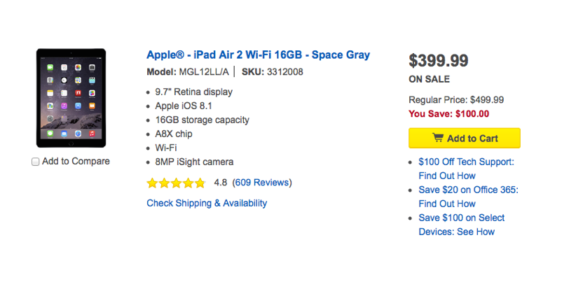 iPad Black Friday deals: all iPad Air 2 models $100 off or bundled with