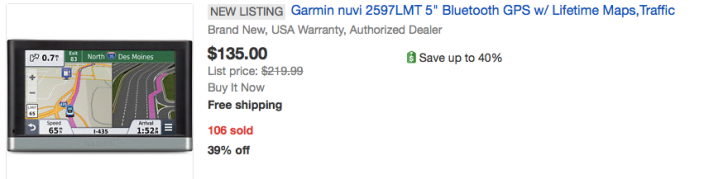 garmin-nüvi 2597LMT-ebay-deal