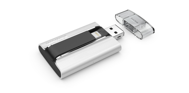 SanDisk puso a la venta dos 'pendrive' para móviles iOS y Android