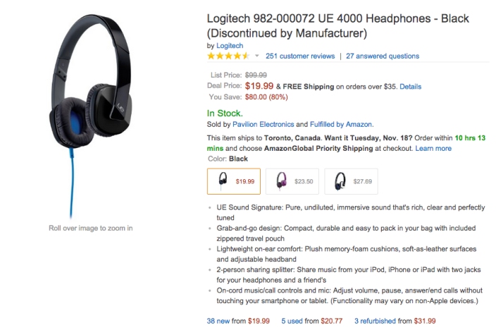 Logitech UE 4000 Headphones in black (982-000072)-02
