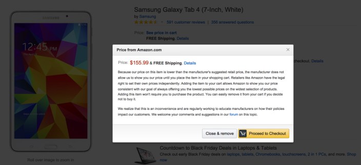 Samsung Galaxy Tab 4 (7-Inch, White) discount Amazon