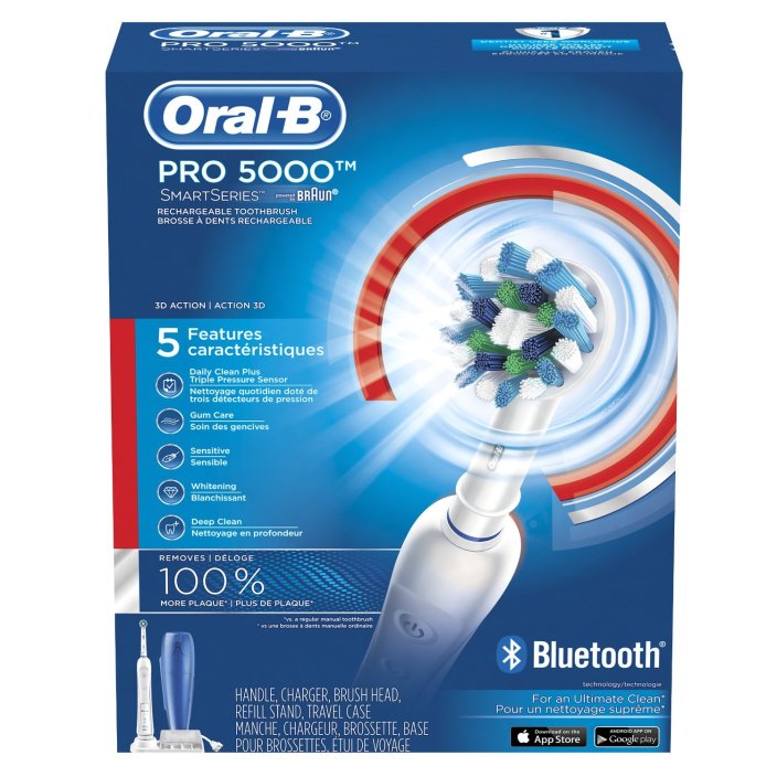 Oral-B Pro 5000 SmartSeries with Bluetooth Electric Rechargeable Power Toothbrush-sale-01