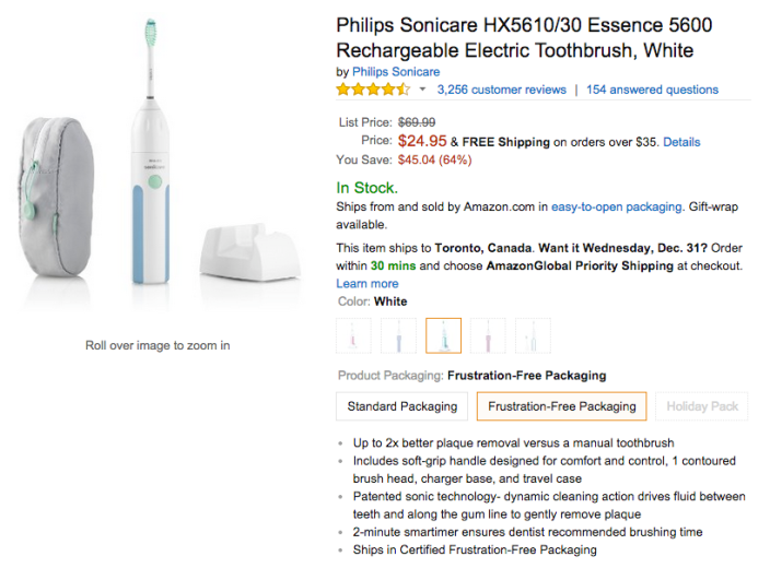 Philips Sonicare Essence 5600 Rechargeable Electric Toothbrush-sale-02