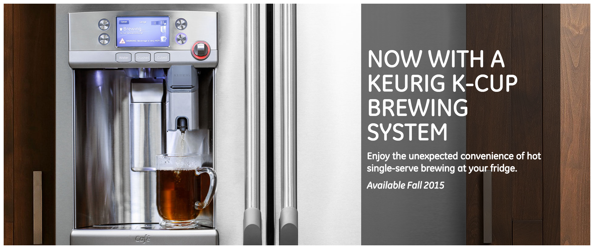 GE built a smart Keurig brewer directly into its new Café French Door