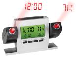 Digital Dual Projector Alarm Clock with Temperature Display and Adjustable Angle