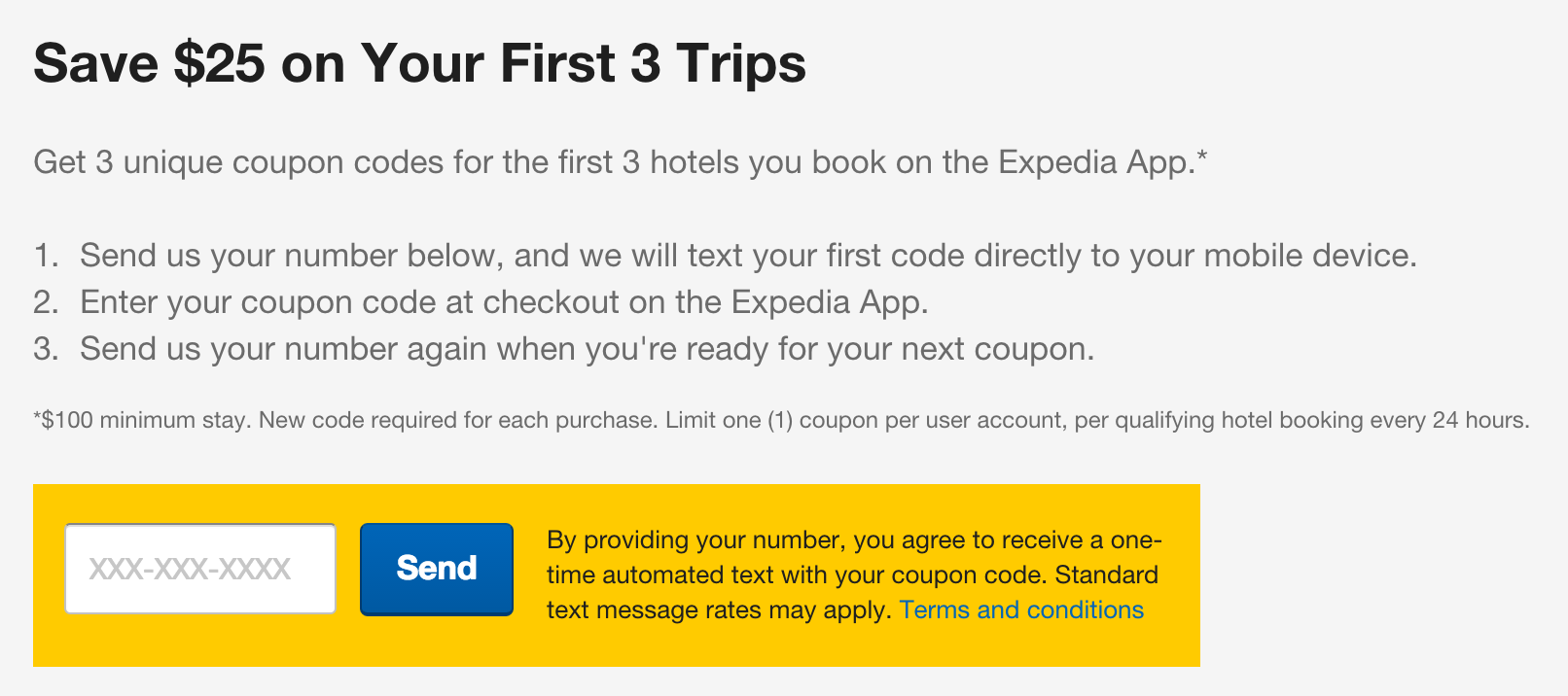Expedia coupon code save 25 on hotel stays of 100 or more