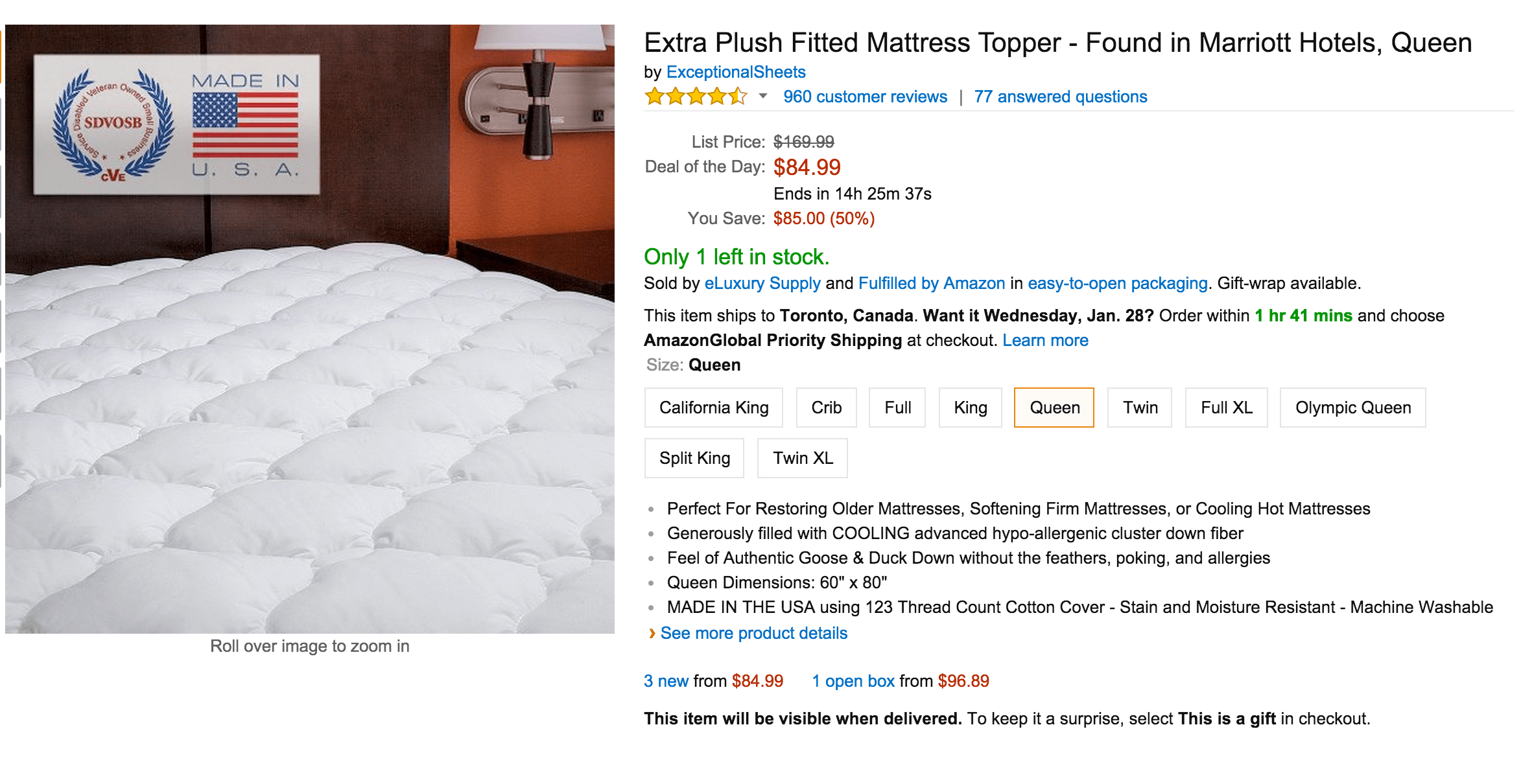 extra plush fitted mattress topper marriott