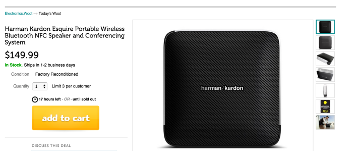 Harman Kardon Esquire Portable Wireless Bluetooth NFC Speaker and Conferencing System-sale-03