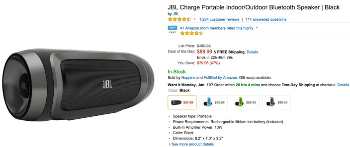 JBL Charge Portable  Bluetooth Speaker