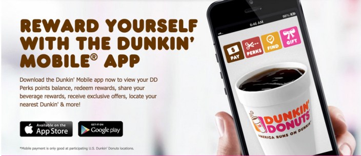 Dunkin donuts app