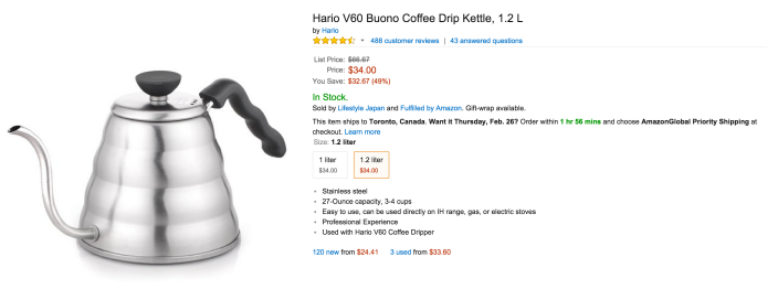 Hario 1.2 L V60 Buono Coffee Drip Kettle-sale-02