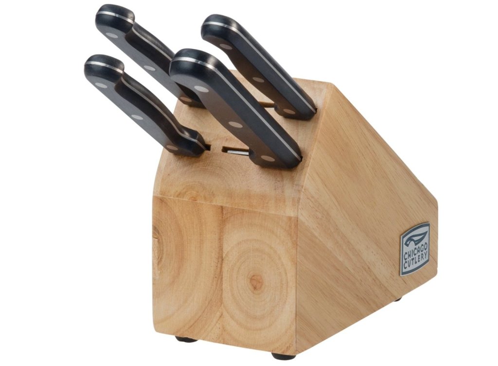 Trudeau 5-Piece Knife Block Set, Green