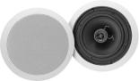 Dynex™ - 6.5%22 2-Way In-Ceiling Speakers (Pair) - Black