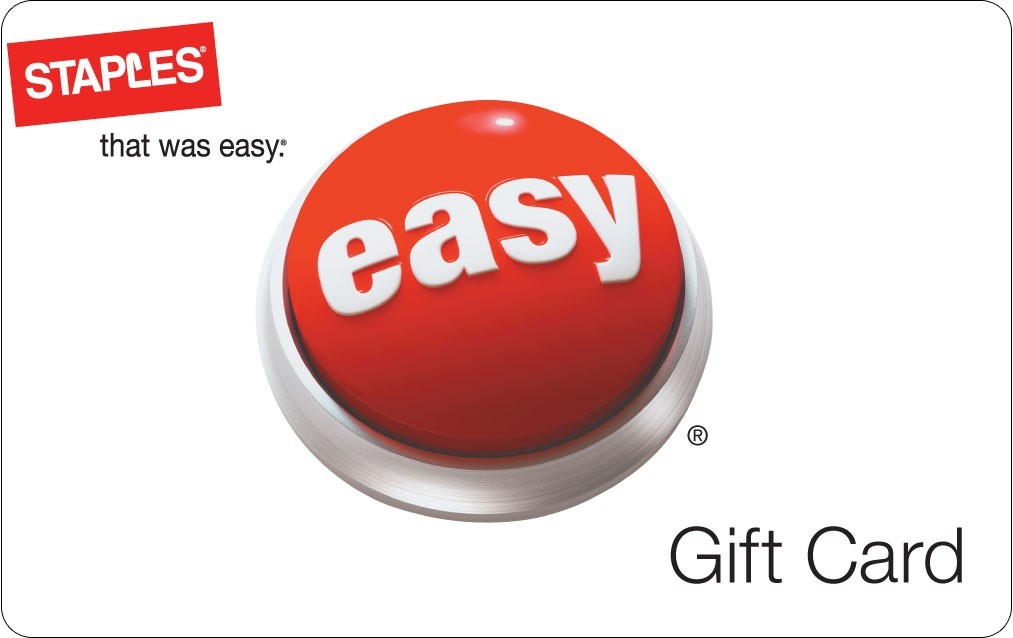 100 Staples gift card for 85 w/ email delivery (15 off)