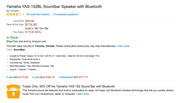 Yamaha YAS-152BL Soundbar Speaker with Bluetooth-sale-03