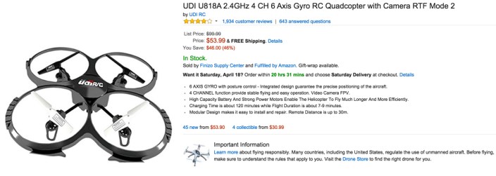 Amazon quadcopter drone