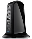 Atrico Rapid-Charging 6-Port Desktop USB Charger with Smart IC Technology