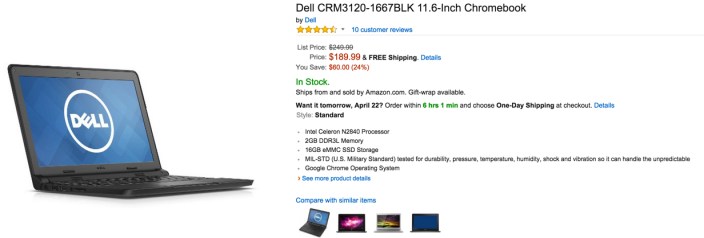 Dell chromebook price and specs amazon
