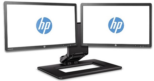 HP EliteDisplay E231 23%22 Full-HD LED-backlit Monitor 2-Pack with Adjustable Dual Display Stand