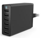 LaptopMate Anker 60W 6-Port Family-Sized Desktop USB Charger for iPhone, iPad, ...