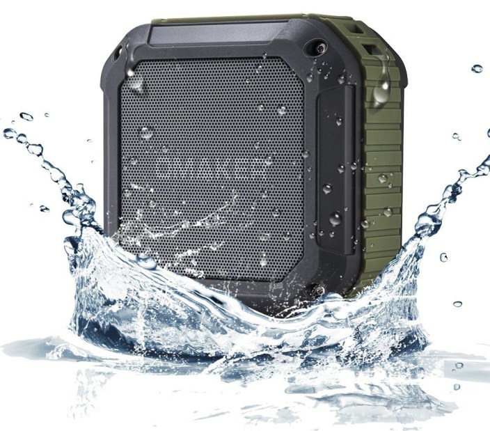 Omaker M4 Portable Bluetooth 4.0 Speaker with 12 Hour Playtime- Rugged Splashproof and Shockproof Wireless Bluetooth Speaker for Outdoors:Shower With NFC Tap & Play Technology (Army)