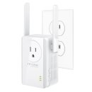 TP-LINK TL-WA860RE New Version N300 Universal Wireless Range Extender With Power Outlet Pass-through, Wall Plug, Plug&Play, Ethernet Port, Smart Signal Indicator Light