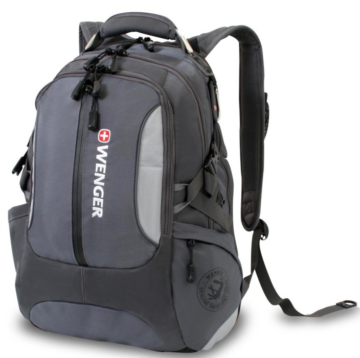 Wenger Laptop Computer Backpack by SwissGear SA1537 (Grey) Fits Most 15 Inch Laptops