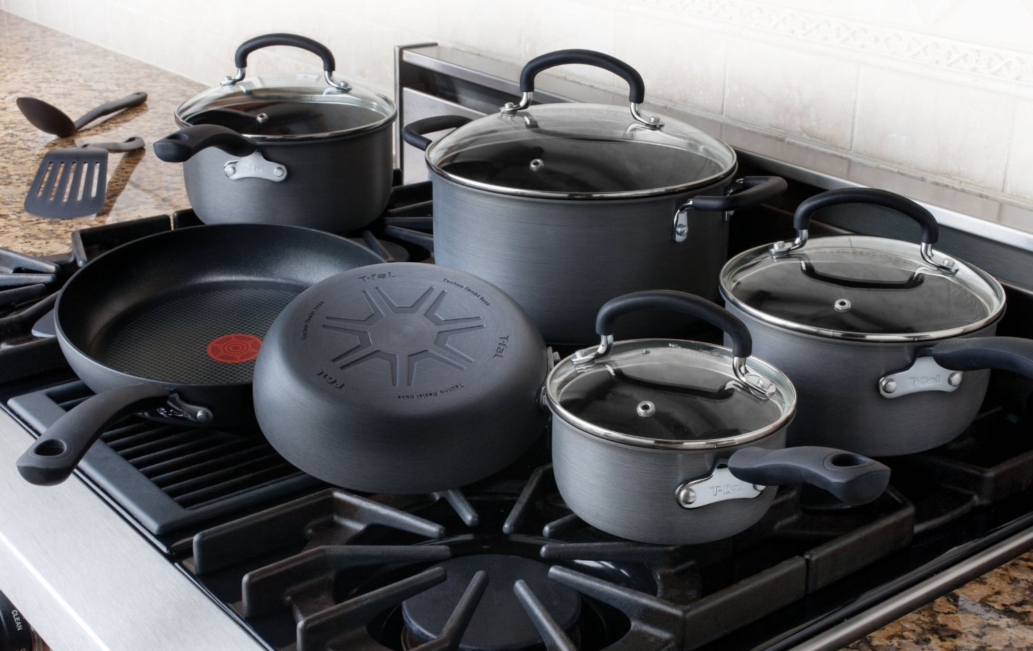 T-fal Ultimate Hard Anodized Nonstick 17-Piece Kitchen Cookware