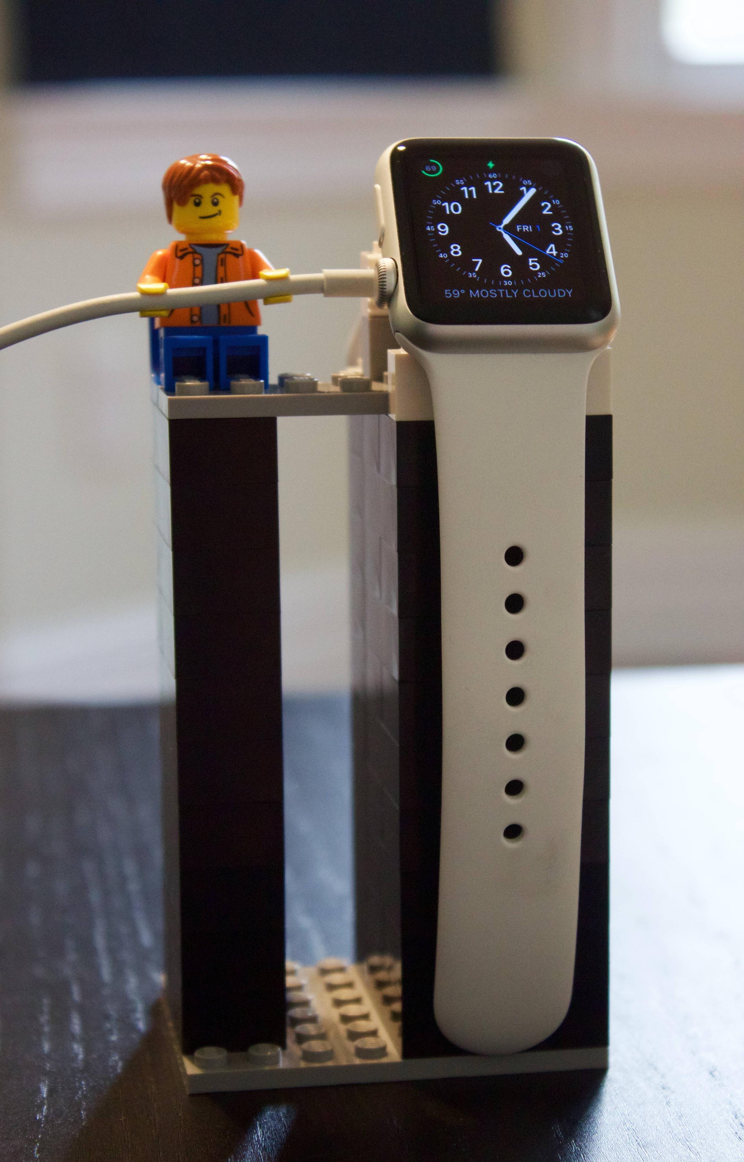 Everything is awesome with this Apple Watch stand made of LEGO