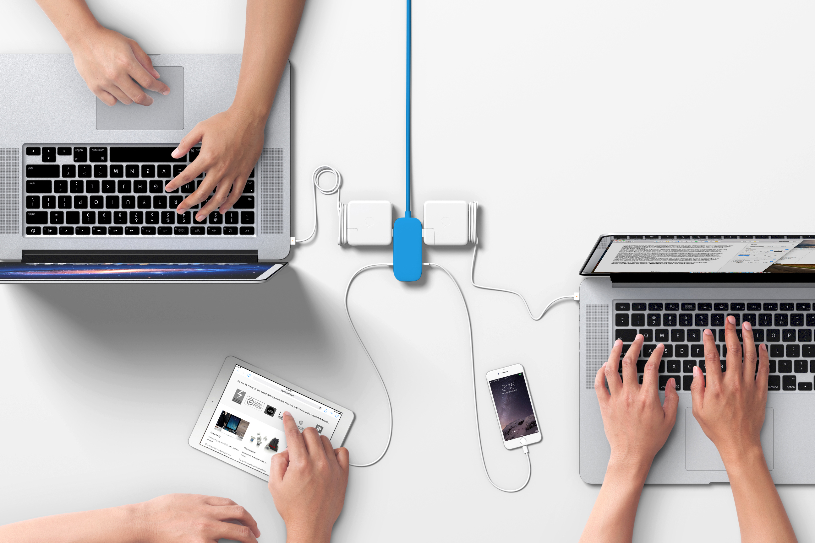 Bluelounge's new extension cord brings style and USB power
