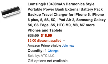 lumsing coupon code charger