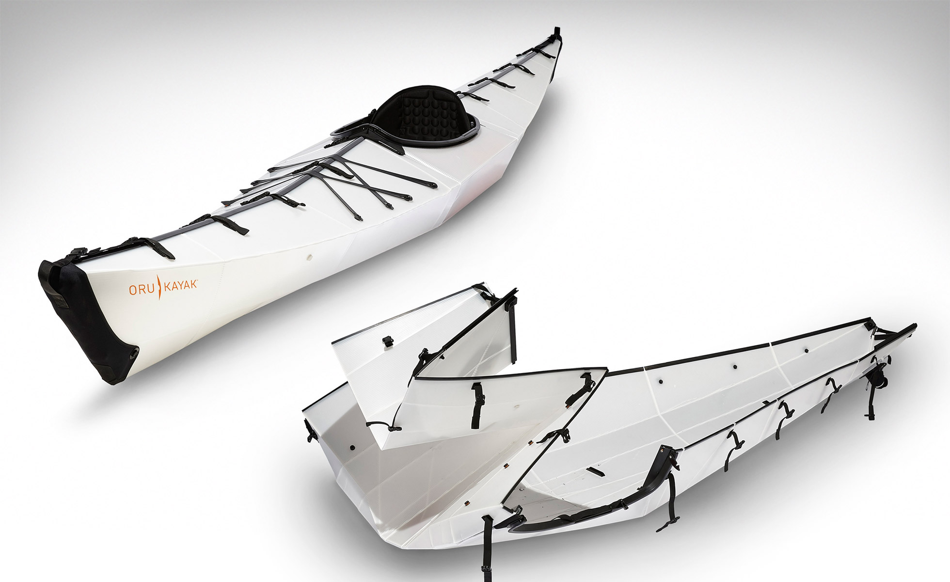 this wildly popular origami style kayak unfolds and has